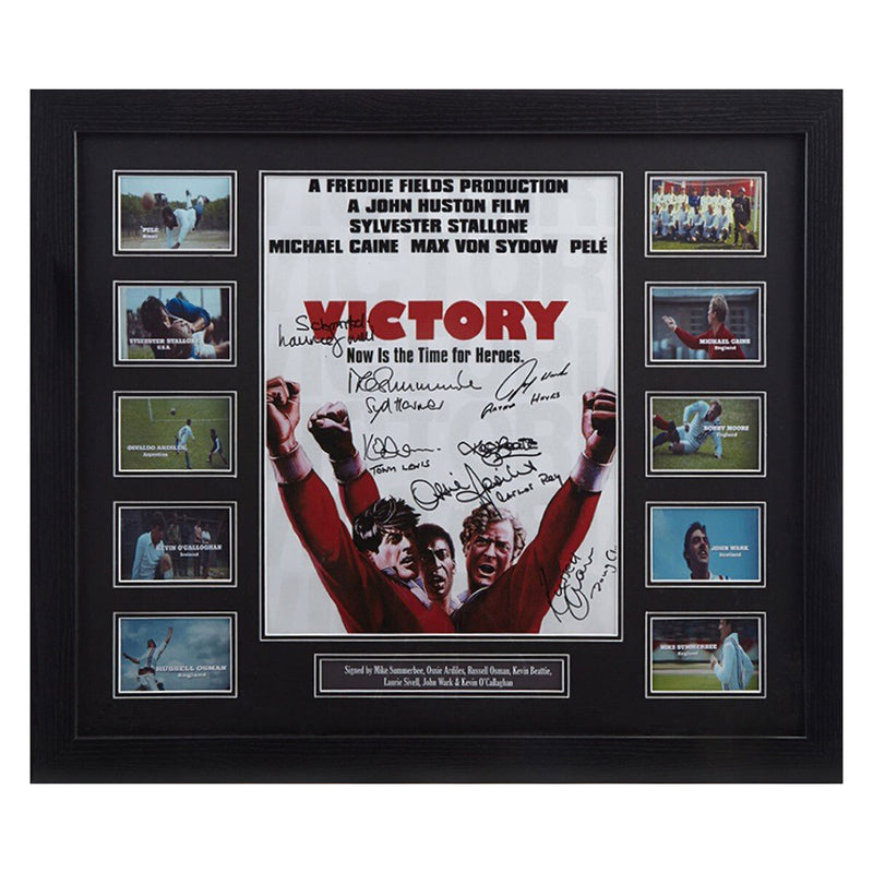 Allstarsignings signed framed Escape to Victory poster 51x61cm, imported from the UK