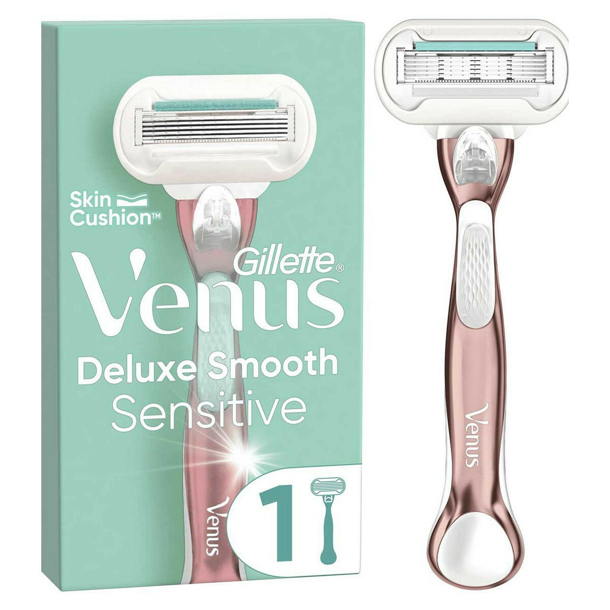 Venus Deluxe Smooth Sensitive RoseGold Razor GOODS Boots