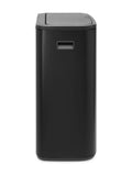 Brabantia Matt Black Bo Touch 60L bin - British product
