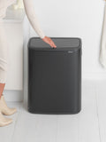 Brabantia Matt Black Bo Touch 60L bin - British product
