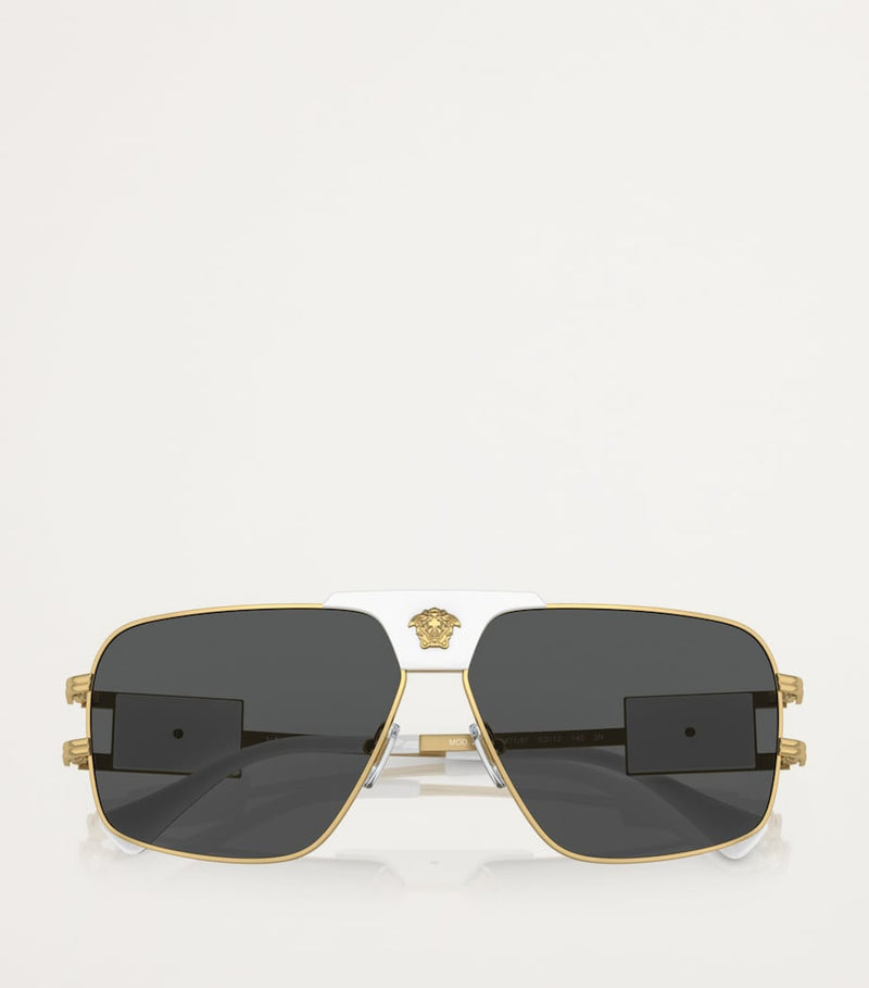 Versace steel sunglasses model 0VE2251, imported from the UK