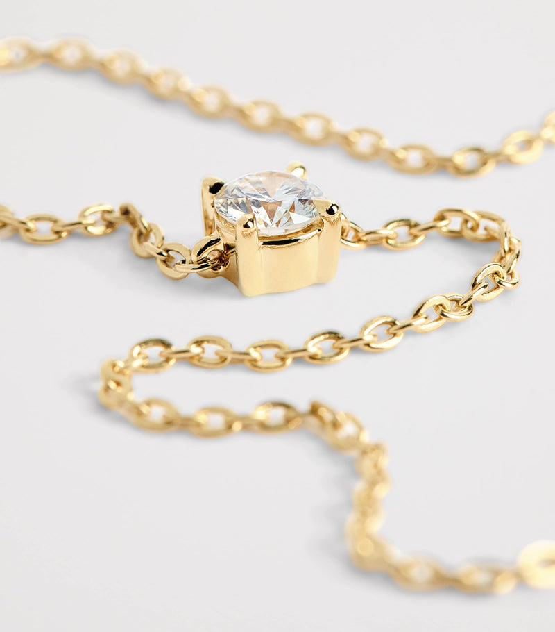Harrods yellow gold diamond bracelet 0.25ct - British product