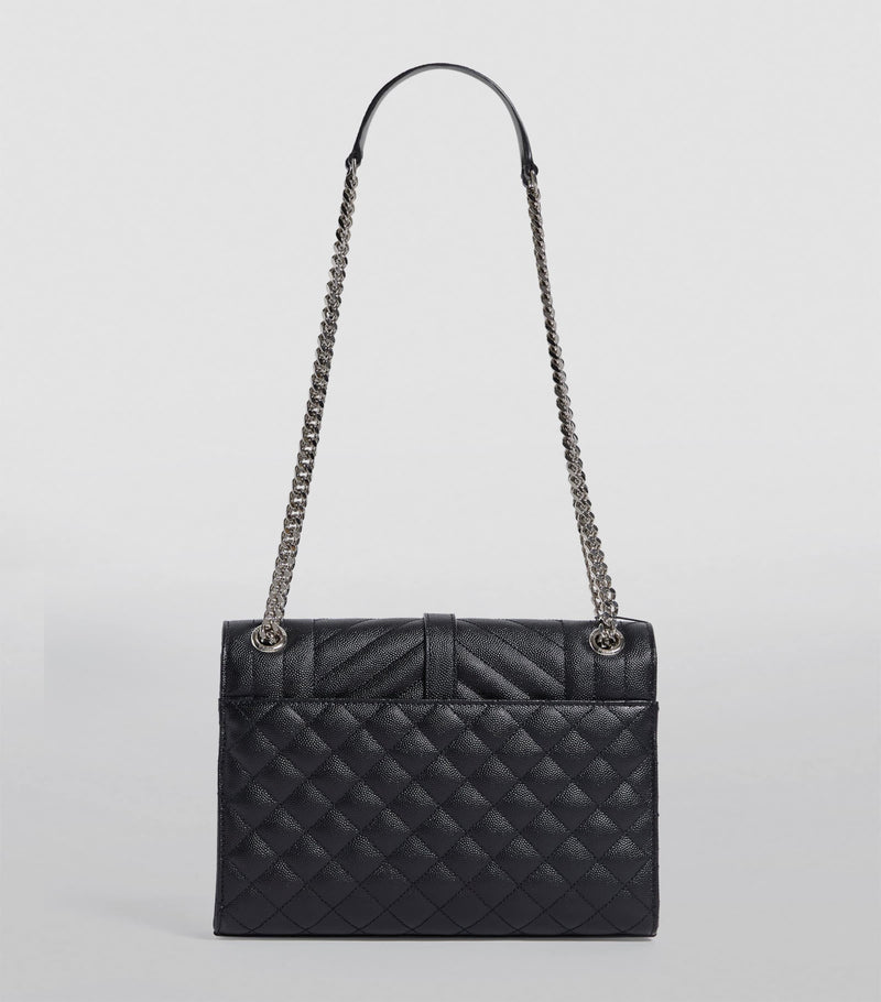 Saint Laurent medium envelope matelassé shoulder bag (British brand)