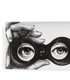 Fornasetti Occhi rectangular porcelain tray 38cm x 14cm - British product