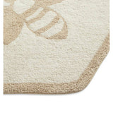 Habitat floral bee bath mat beige 75x65cm - British product