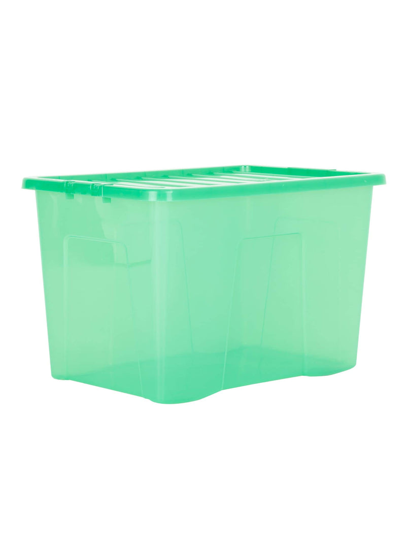 Wham green 80L storage boxes set of 2 with lids (British brand)