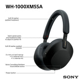 Sony WH-1000XM5 over-ear wireless headphones black, UK version