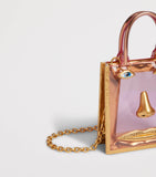 Schiaparelli mini vinyl Face top-handle bag - British product