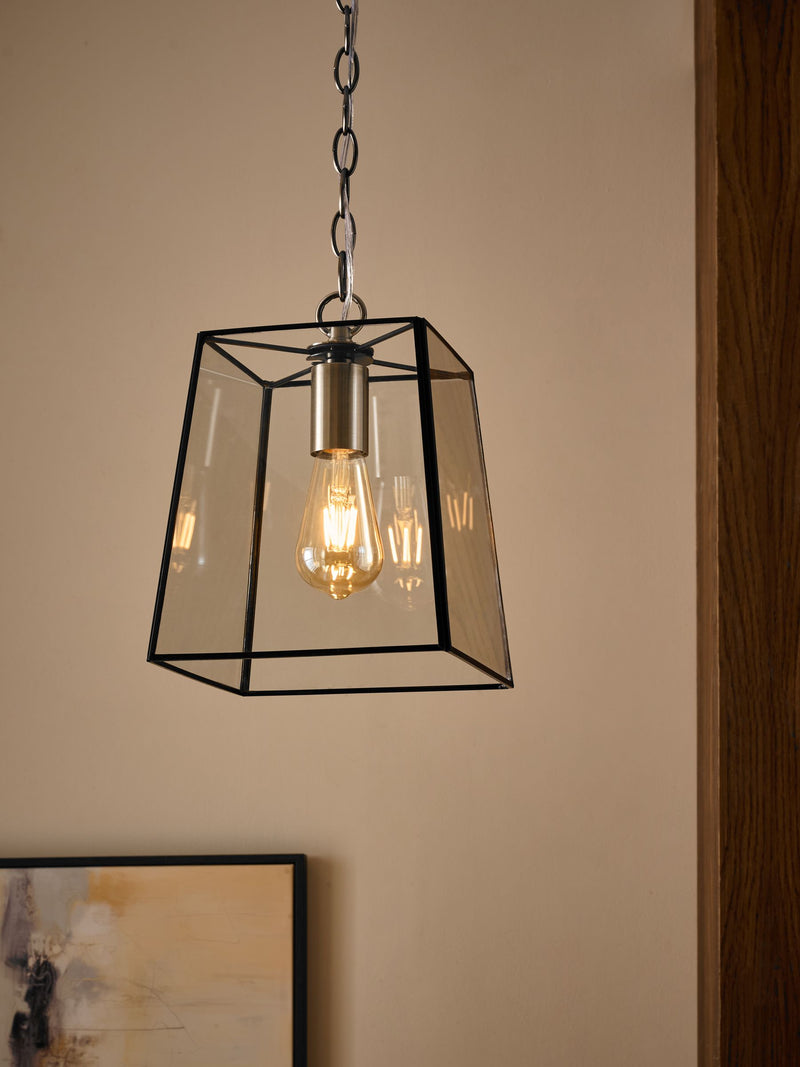 Warwick Black pendant ceiling light 35cm (British brand)