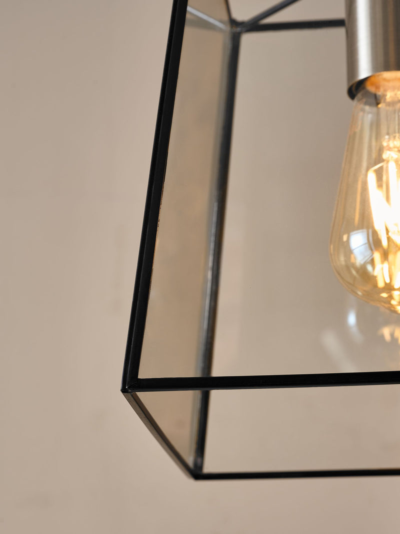 Warwick Black pendant ceiling light 35cm (British brand)