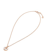 Harrods Bvlgari Rose Gold, Diamond and Mother-of-Pearl Necklace- Buy online at McGrocer