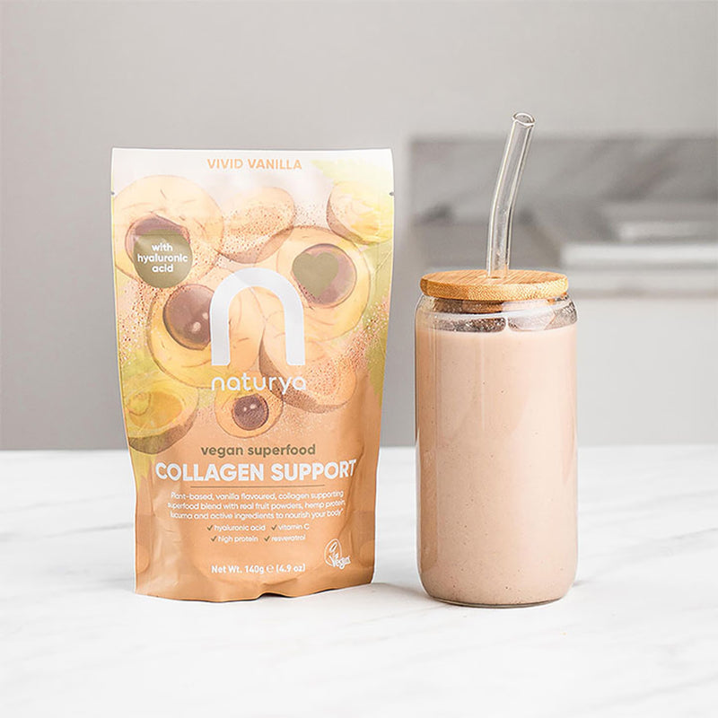 Naturya Collagen Support Vivid Vanilla 140g, imported from the UK