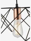Dar Lighting ceiling light pendant Black Midi 4 light, UK version