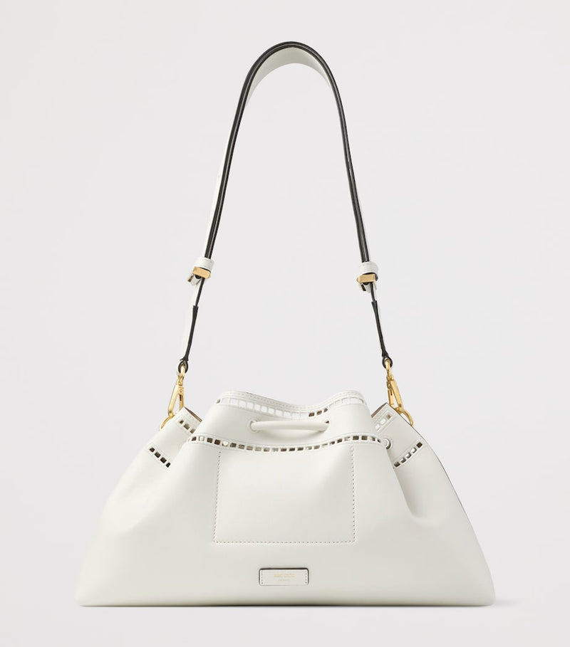 Jimmy Choo medium Cinch cut-out leather bucket bag, imported from the UK