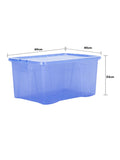 Wham storage box 60L blue crystal sparkle, imported from the UK