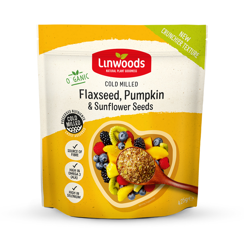 Linwoods milled organic flaxseed sunflower pumpkin seeds 425g imported from the UK