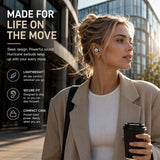Krane & Bauer Hurricane wireless earbuds silver IPX7, UK version