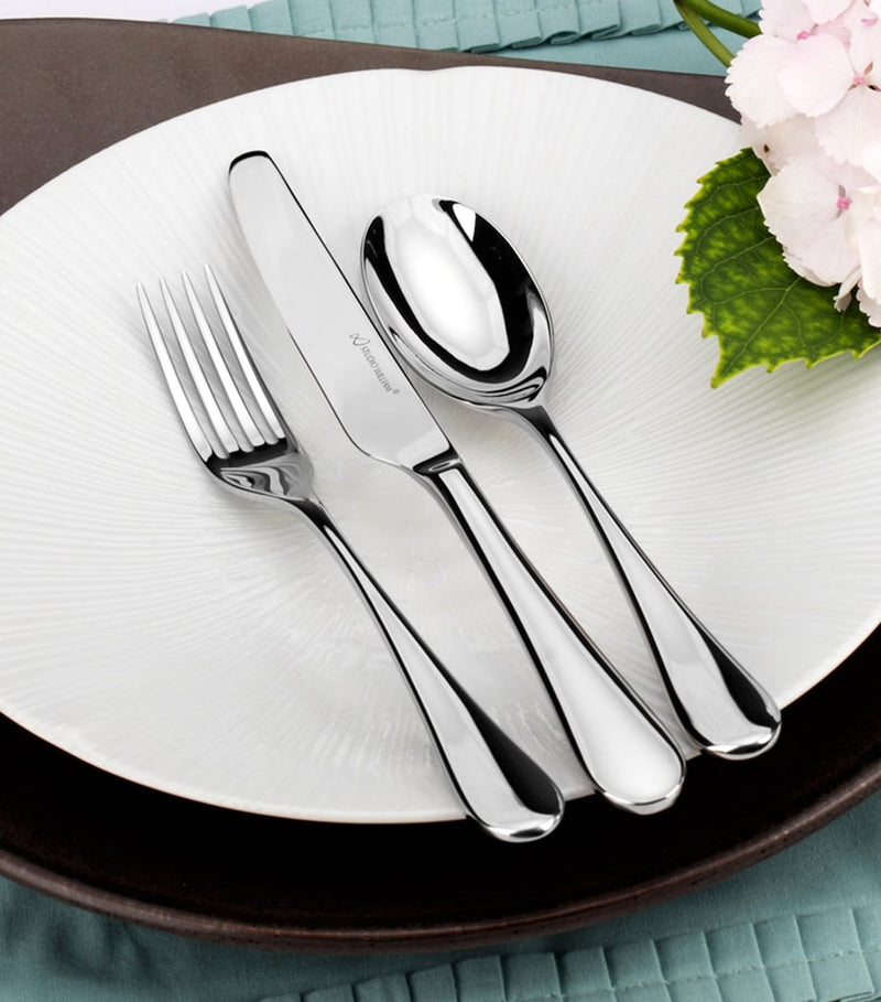 Studio William mirrored Mulberry 84-piece cutlery set (British brand)