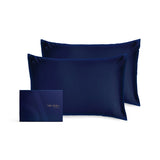 Superdrug Silk Addict 100% Mulberry Silk Pillowcase Twinpack - Navy- Buy online at McGrocer