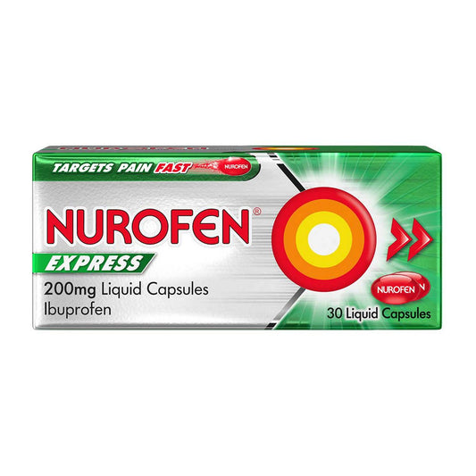 Nurofen Express 200mg Liquid Capsules Ibuprofen x30 GOODS Boots   