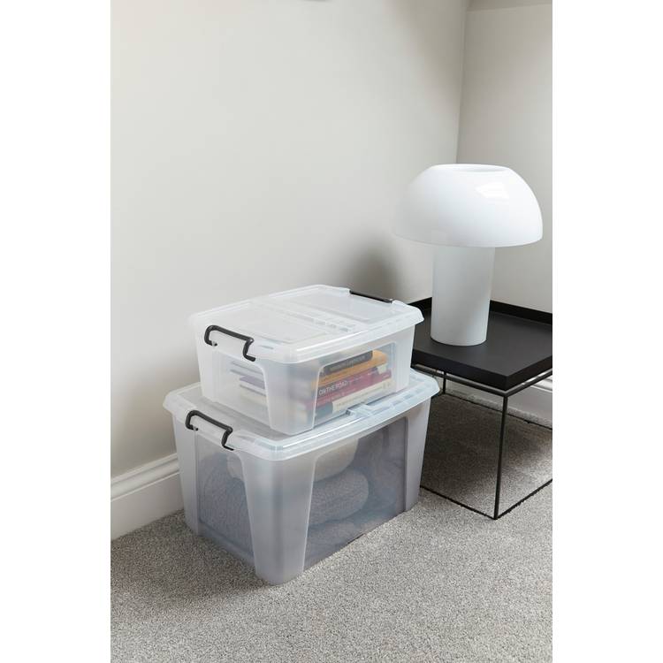 Strata Smart clear storage box 65L (British brand)