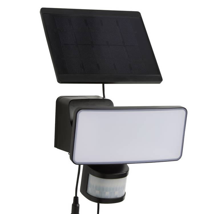 White solar sensor LED flood light 800lm (British brand)