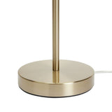 Argos Home candelabra steel table lamp 45cm brass and natural (British brand)
