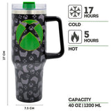 Hox travel cup black and green 1200ml - British product