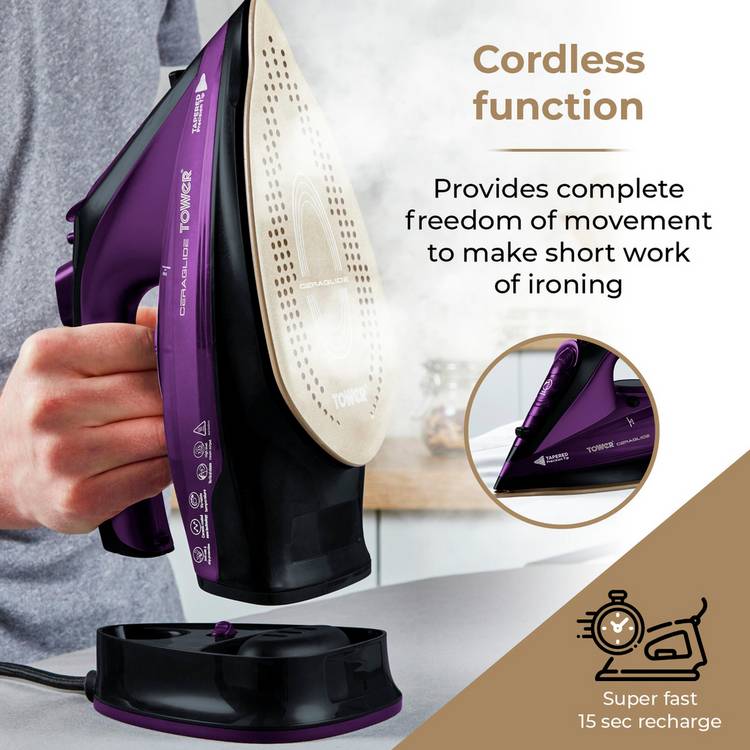 Tower 2-in-1 steam iron (British brand)