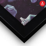 Atari 3D Asteroids wall art framed print 33cm, UK version