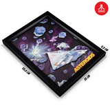 Atari 3D Asteroids wall art framed print 33cm, UK version