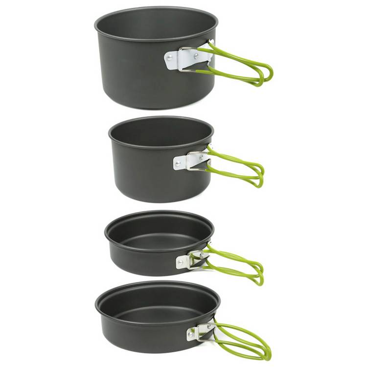 Streetwize camping cookware set with pans and accessories (British brand)