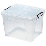 Strata Smart 40L clear plastic storage boxes 2 pack (British brand)