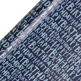 Argos Home blue Happy Birthday wrapping paper 10m roll - British product