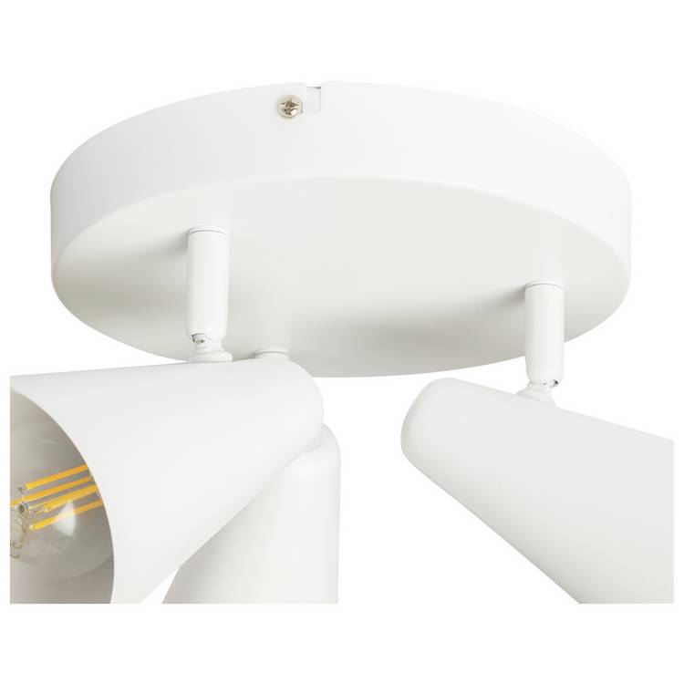 Argos Home 3-light spotlight plate white, imported from the UK