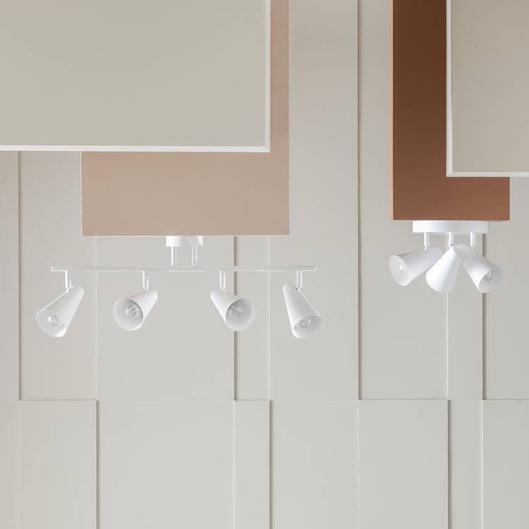 Argos Home 3-light spotlight plate white, imported from the UK