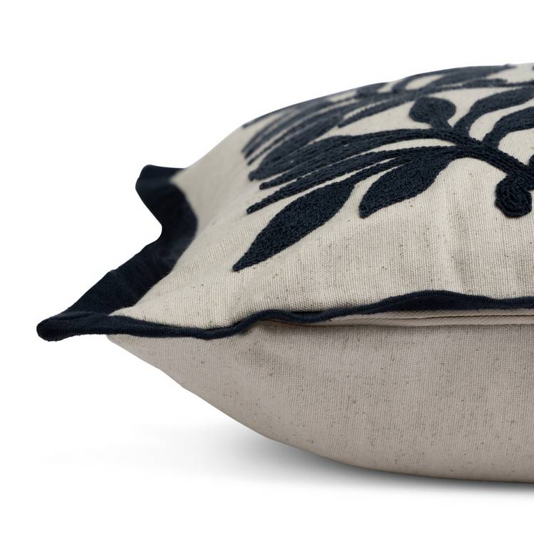 Habitat x Morris & Co Rosehip Crewel cushion 43x43cm (British brand)
