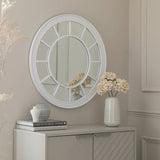 Argos Argos Home White Round Window Wall Mirror - 71x71cm- Buy online at McGrocer