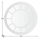 Argos Home white round wall mirror 71cm (British brand)
