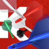Target K-Flex integrated flight and shaft 9-pack, imported from the UK