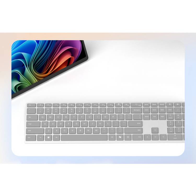Microsoft Surface wireless keyboard grey QWERTY UK (British brand)