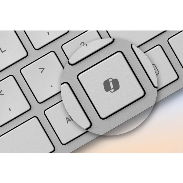 Microsoft Surface wireless keyboard grey QWERTY UK (British brand)