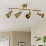 Argos Argos Home Steel 4 Lights Spotlight Bar Brass- Buy online at McGrocer