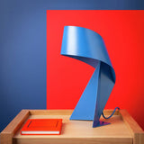 Argos Habitat 60 Ribbon 36cm Metal Table Lamp - Blue- Buy online at McGrocer
