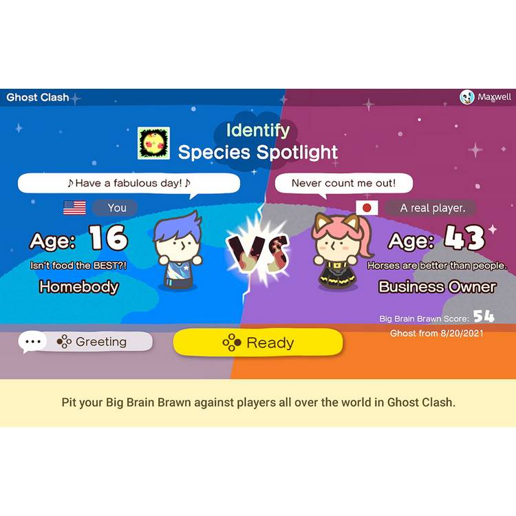Big Brain Academy Brain vs. Brain Nintendo Switch game, UK version