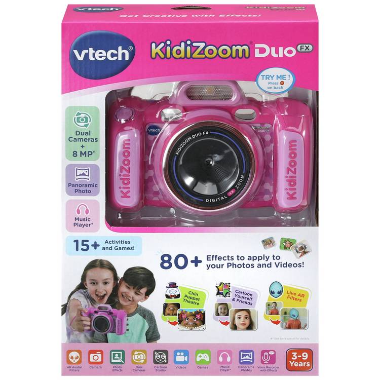 VTech Kidizoom Duo Fx camera in pink (British brand)