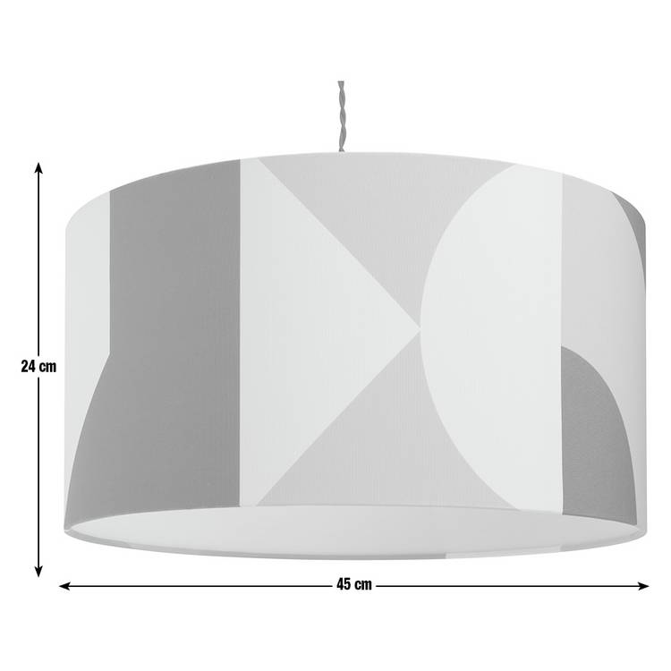 Habitat geometric easy fit lampshade 45cm, UK version