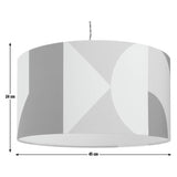 Habitat geometric easy fit lampshade 45cm, UK version