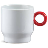 Sebastian Conran red coffee cup set of 4 (British brand)