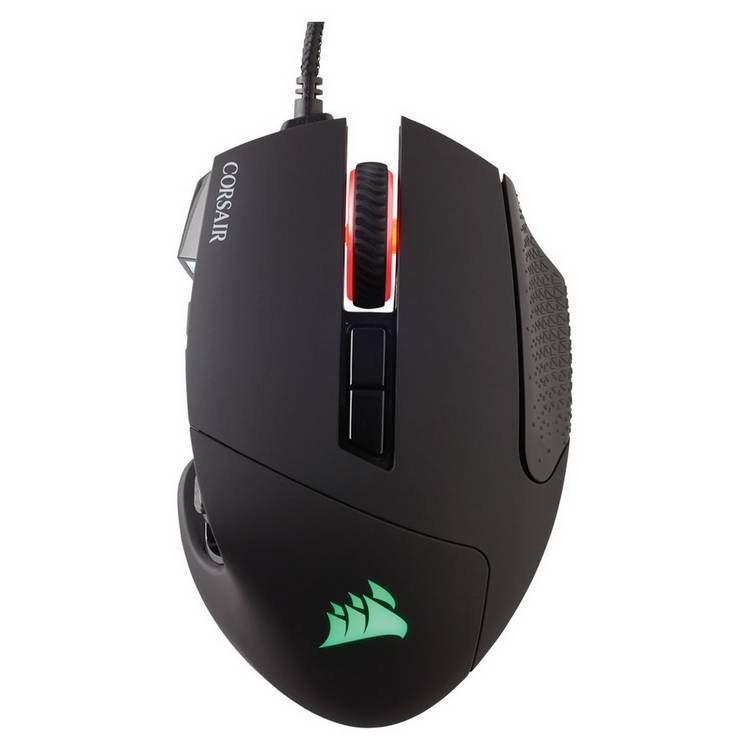 Corsair Scimitar RGB Elite MMO gaming mouse black, imported from the UK